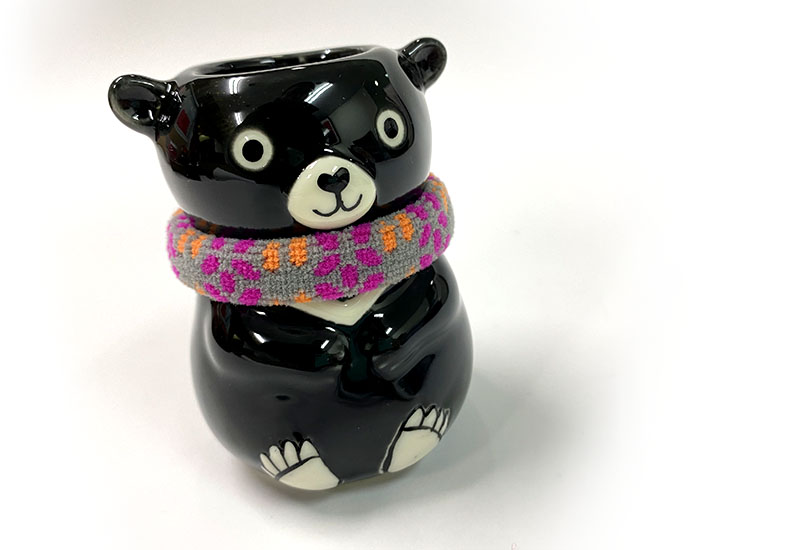 阿鑽黑熊 手作盆栽兼牙刷架(2款)